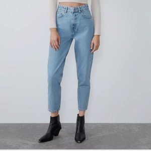Zara Join Life Button Fly Mom Fit Jeans
